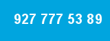 927 777 53 89 927 777 53 89